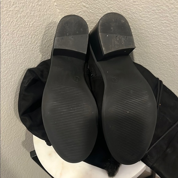 Merona Black Over the Knee Boots with Slouchy Design NWOT - Picture 4 of 5